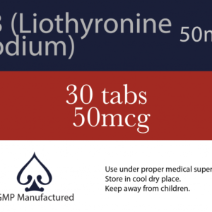 T3 Liothyronine Sodium (Cytomel) 30 Tabs 50mcg