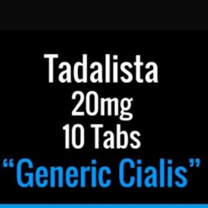 Tadalafil (Generic Cialis) 20mg x 10 Tabs